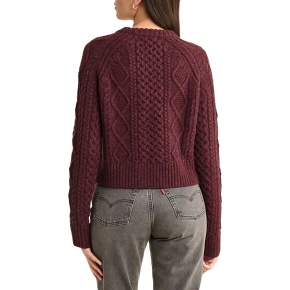 Pendleton Fisherman Sweater Women’s XL — Burgundy Heather Shetland Wool NWT - Picture 12 of 12